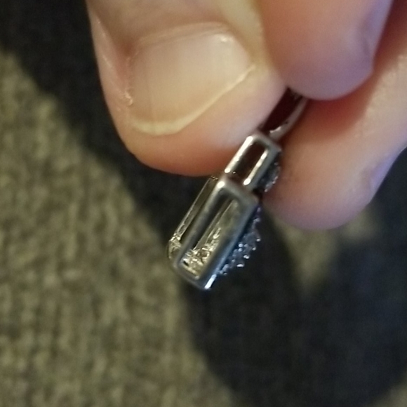 SUN Solid 925 SS with White Gold Overlay Genuine Diamonds - Picture 15 of 16